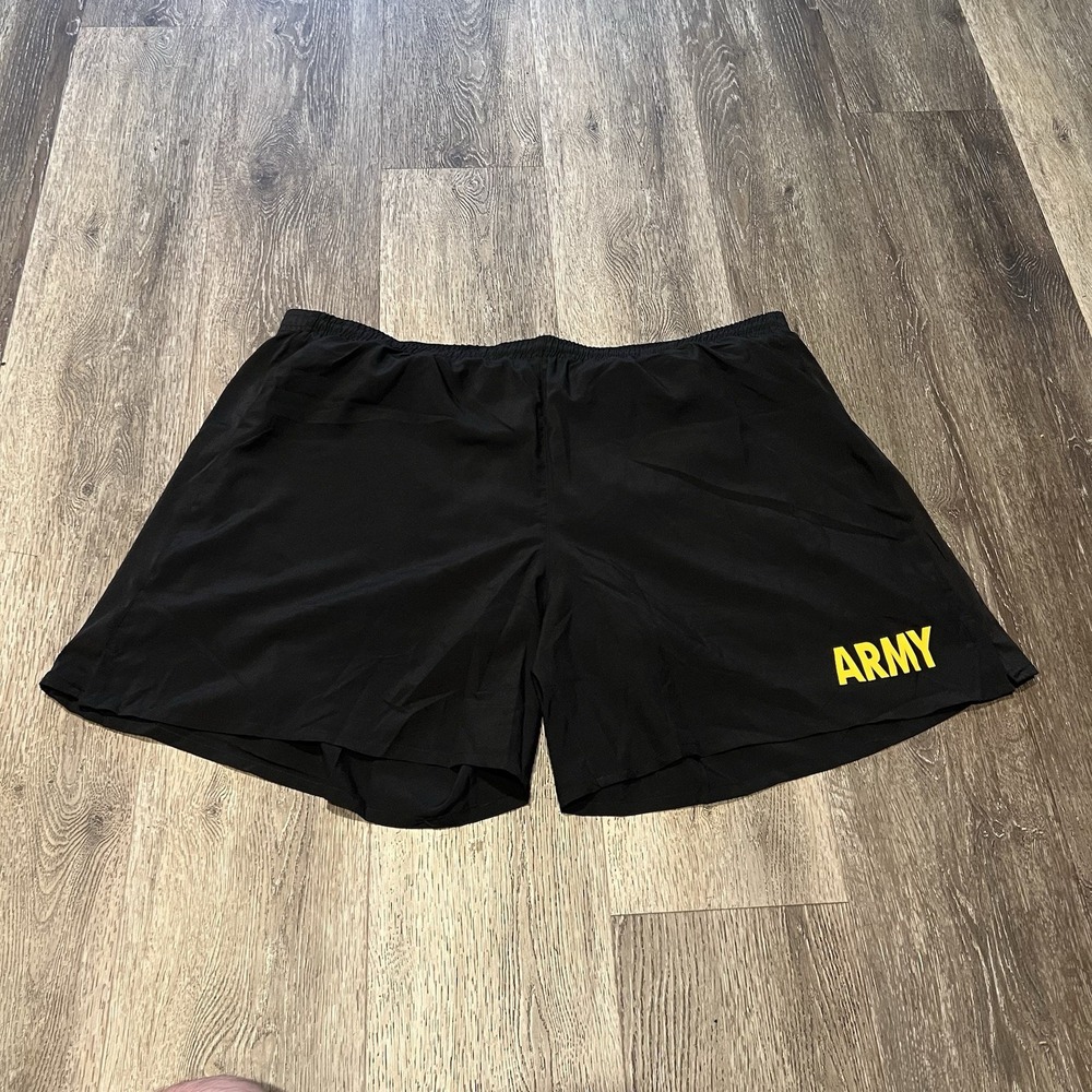 US Military APFU Shorts Army Black and Gold Men's 3XL Physical Fitness Trunks